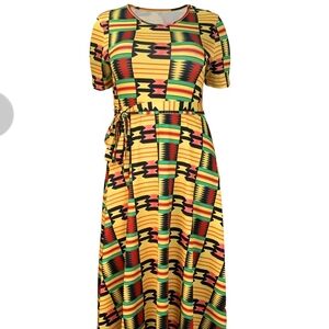 Vibrant Patterned Maxi Dress